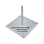 Azar Sign Holder, 12" x 56.5", Vertical, Freestanding, Clear/Silver, Acrylic (300863)~#|#~7802EB0A-F0CB-422E-8B0C28E805A804B7_sc7