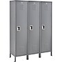 Global Industrial Infinity 78"H 1-Tier 3-Column Storage Locker, Gray (493658GY)~#|#~7812DE80-FEB1-4DDB-BBC078081A2AA4AD_sc7