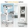 Mount-It! MedHub Powered Height-Adjustable Medical Cart Workstation with Power Kit & Built-In Power Strip, White/Gray (MI-16056)~#|#~781EBF53-AA7E-476E-98CF91EE39692D59_sc7