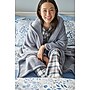 L.L.Bean Cozy Chenille Wearable Throw, Gray (1000248683)~#|#~7839DB80-931B-4B1D-B8C569793EA3BCAA_sc7