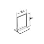 Azar Sign Holder, 5" x 7", Table Top, Clear, Acrylic, 10/Pack (102722-10PK)~#|#~783F42B3-D040-4739-A71F41F586812CA6_sc7