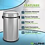 Alpine Industries Three-Stream Trash/Compost/Recycling Station, 51-Gallon, Stainless Steel (ALP470-65L-1-R-T-CO)~#|#~78482A19-F4BB-41C9-9B48B8F9357B2F0C_sc7