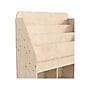 Flash Furniture Bright Beginnings 3-Section Modular Bookstand with Storage, 36" x 34.75", Brown (MKKE24282)~#|#~784E4D5D-7D60-4F75-9D8B4EB6BC91BFD1_sc7
