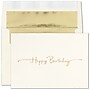 Customizable "Golden Birthday" Birthday Card, Blank Inside, w/ Gold-Lined Ivory Taffeta Fastick Env, 100/Box~#|#~78558700-6FEF-48ED-91DE8300FEFBF0F3_sc7