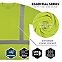 Ergodyne GloWear 8282 High Visibility Short Sleeve T-Shirt, ANSI Type R Class 2, Lime, 2XL (21836)~#|#~7866012B-E6A6-4739-912602097D1B8C4B_sc7