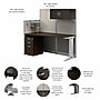 Bush Business Furniture Office in an Hour 63"H x 65"W Cubicle Panel Workstation, Mocha Cherry (WC36892-03STGK)~#|#~786DBA8E-2593-4258-96C80441E7A3C4EC_sc7