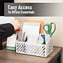Mind Reader 5-Compartment Metal Desk Organizer, White (MOSORG-WHT)~#|#~78942871-2682-4978-88118B8874B3C0C2_sc7