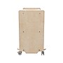 Flash Furniture Bright Beginnings Mobile 2-Section Storage Cart, 24.5"H x 31.5"W x 13"D, Brown (MK-KE24107-GG)~#|#~78A2C566-1891-424E-84D911FBE1BE0486_sc7