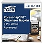 Tork Xpressnap Fit 100% Recycled Beverage Napkin, 2-Ply, White, 720 Napkins/Pack, 6/Carton (TRK800700)~#|#~78A41039-B76D-4F6E-A6D2DCAA26C6C9F2_sc7