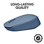 Logitech M170 Wireless Ambidextrous Optical Mouse, Blue/Gray (910-006863)~#|#~78AB6A6E-13D8-459F-A5FA9CD0065F52E4_sc7