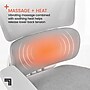 Sharper Image S-850 Heated Ergonomic Mesh Swivel Executive Massage Chair with Footrest, Light Gray/White (60106-LGRYWHT)~#|#~78E3E94E-2DD0-4377-93F8EB1D87FC6453_sc7