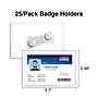 Staples Magnetic Badge Holders, 2.25" x 3.5", Vinyl, Clear, 25/Pack (51925)~#|#~78E7A62F-2416-4D23-8FEA47BE70FADC24_sc7
