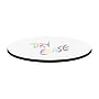 Correll 42" Round Dry Erase Table Top, Laminate, Frosty White/Black (CT42DER-80-09)~#|#~78EECDA4-756B-4475-95D3BBC37FD48F6E_sc7