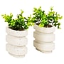 Mind Reader Concrete Book Ends, 5", White, 2/Set (OVBPLANT-WHT)~#|#~78EEE491-9B9D-4103-8A3580D441683DA7_sc7