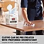 Rubbermaid HYGEN Microfiber Cleaning Cloths, 12" x 12", White/Blue, 600 Cloths/Pack (2134283)~#|#~78F0B166-25B5-4F30-902185DE5B1C38DF_sc7