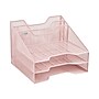 Mind Reader 5-Compartment Metal Desk Organizer, Pink (MESHBOX5-PNK)~#|#~78F92D1F-5625-4002-A827C201DDE4F3B7_sc7