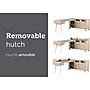 South Shore Helsy 78"W L-Shaped Computer Desk with Removable Hutch, Soft Elm/White (13298)~#|#~78FFA946-E170-4B87-91E9473000CDC8C6_sc7