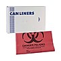 Boardwalk Linear Low Density Health Care Trash Can Liners, 45 gal, 1.3 mil, 40 x 46, Red, 100/Carton~#|#~794A3C54-F445-478B-8A257F9377BC2DBF_sc7