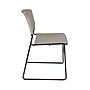Regency 42-inch Square Table with Cain Base & 4 Zeng Stack Chairs, Gray (TB4242GY44GY)~#|#~794A8459-55AC-44C0-B60128D6E22D42B2_sc7
