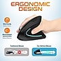 Delton S12 Wireless Rechargeable Ergonomic Vertical Computer Mouse, Right Handed, Black (DMERG12-WR)~#|#~7950C793-2925-4D62-B44B8DD481FDCDBC_sc7