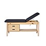 Viva Comfort Aristo Wood Physician Adjustable Exam Table with Shelf, 2 Drawer Cabinet, Paper Holder, 500 lb. Capacity, Black~#|#~79577D67-5D02-41F1-ADD6A290267B688F_sc7