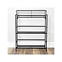 Advantus FlipShelf 3-Shelf Steel Rack, 30.5" x 26.75" x 12", Black (38703)~#|#~7957AD10-3E03-436F-BD49839B4833EA47_sc7