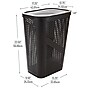 Mind Reader 15.85-Gallon Slim Laundry Hamper with Lid, Plastic, Brown (HBIN60-BRN)~#|#~7963977B-37E0-4AB3-A69739234EFA1F92_sc7
