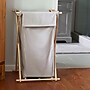 Household Essentials X-Frame 1-Section Collapsible Hamper with Lid, Cotton, Gray (6787-1)~#|#~79755A74-7406-4D88-AE44AD3B39C3B8E1_sc7