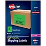 Avery Laser Shipping Labels, 8-1/2" x 11", Neon Green, 100 Labels/Box (5940)~#|#~7984EAF0-1A4B-4EC9-BE6E7B095549BD54_sc7