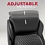 STAPLES Randolph Ergonomic Bonded Leather Executive Big & Tall Chair, 400 lb. Capacity, Black~#|#~79AE1CE0-9E52-4B8A-99DF8B5B2B19B71F_sc7