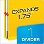 Pendaflex Pressboard Classification Folder, 1-Dividers, 1 3/4" Expansion, Letter Size, Yellow, 10/Box (23734)~#|#~79B19143-D65F-480D-A4FE65D02F1858F7_sc7