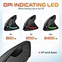 Delton S12 Wireless Rechargeable Ergonomic Vertical Computer Mouse, Right Handed, Black (DMERG12-WR)~#|#~79CA5D0B-5DE9-472A-8F1735AA5C05633F_sc7