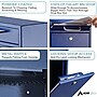 AdirOffice Steel Indoor/Outdoor Interoffice Drop Box Mailbox, Medium, Blue (631-05-BLU-PKG)~#|#~79DC20C0-C43C-4E1B-AAF03B551E0E6084_sc7
