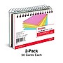 Staples™ 3" x 5" Index Cards, Lined, Neon, 50 Cards/Pack, 2 Packs/Carton (TR50994)~#|#~7A09493C-A820-416C-A940F54E9F630AC6_sc7