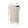 Mind Reader 10.57-Gallon Hamper with Lid, Plastic, Ivory (40FABHAMP-IVO)~#|#~7A18BF59-0334-4249-81AD6492086B07E1_sc7