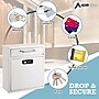 AdirOffice Steel Medium Wall Mounted Interoffice Mailbox Drop Box, White (631-05-WHI-KC)~#|#~7A21462B-E353-4A62-A245367A4F4519C0_sc7