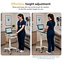 Mount-It! MedHub Motorized Height-Adjustable Mobile Medical Cart Workstation with Locking Casters, White/Gray (MI-16040)~#|#~7A2F4346-19D6-4C80-BBFE2C61D2C5A1B1_sc7