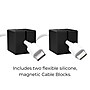 Function101 Desk Mat Pro + 2 Magnetic Cable Block Managers, 31" x 16", Black (F101-DMPB2)~#|#~7A31C606-0635-4FCC-8B10990F32705FAD_sc7