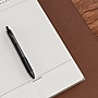Staples Pro120 Elite™ Flexible Cover Meeting Notebook, 8.5" x 11", Narrow Ruled, 90 Sheets, Black (ST63372)~#|#~7A37D57D-EA6B-4CEE-85FF7919AD03D267_sc7