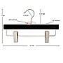 Nahanco 12" Wood Flat Skirt/Slack Hanger, Natural, 100/Pack (21012RC)~#|#~7A3CAB26-453F-461E-8810252987389907_sc7