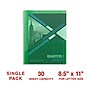 Staples 2 Pocket Plastic Presentation Folder, Letter Size, Green (ST26383-CC)~#|#~7A4CDD5F-3AA4-4D06-82EA88DC7ED70D2A_sc7