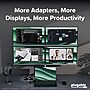 Plugable 4K USB 3.0 & USB-C to DisplayPort and HDMI Dual Monitor Adapter, Male to Female, Black (USBC-6950U)~#|#~7A66B918-71D6-4AC8-B607F236E59D3718_sc7