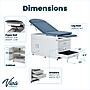 Viva Comfort Exam Table, 500 lbs. Capacity, Blue (ADI996-09-S2-BLU-MK)~#|#~7A68602B-9103-45D2-B67A8B6B236530C8_sc7