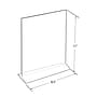 Azar Sign Holder, 8.5" x 11", Vertical, Table Top, Clear, Acrylic, 10/Pack (142715)~#|#~7A77897B-5966-4778-A95B3FFE4322FCB2_sc7