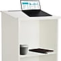 AdirOffice 46" Speaker Podium Lectern, White (661-01-WHI)~#|#~7AB3BEAD-16D4-4D92-B8C408EC3FF3CDFF_sc7