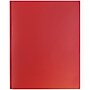 JAM Paper POP 2-Pocket Plastic Folders with Metal Prongs Fastener Clasps, Red, 96/Pack (382ECredb)~#|#~7AB70B55-6FBA-4D7C-9E4FEEE9DD29B80B_sc7