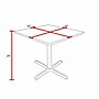 Regency Cain Square-Shaped Laminate Breakroom Table, 36" x 36", Noble Oak (TB3636NO)~#|#~7AD13396-739D-4B37-87682E344BC1318E_sc7