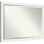 Amanti Art Vanity White Narrow Frame Wall Mirror, 33.5" x 43.5" (A42674593670)~#|#~7AEEEFAA-6443-47BA-968D85681DD33D9F_sc7