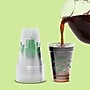 Perk Eco 16 Oz Compostable Plastic Cold Cups, 300 Count, Plant‑Based Disposable Cups for Cold Drinks, Clear/Green~#|#~7AF113CC-7510-4635-9072B258343A50E1_sc7