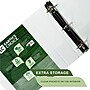 Samsill Earth's Choice Biobased Heavy Duty 2" 3-Ring View Binders, D-Ring, White (16967)~#|#~7AF2D7AA-4673-43BC-AB84F95142D2F3ED_sc7